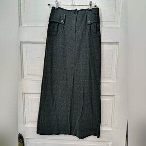 Vtg Y2K Cargo Midi Skirt